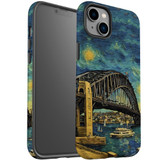For iPhone 14 Tough Protective Case, Painting Of The Harbour Bridge | iCoverLover Australia