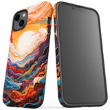 For iPhone 14 Plus Tough Protective Case, Sunny Waves | iCoverLover Australia