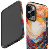 For iPhone 14 Pro Max Tough Protective Case, Sunny Waves | iCoverLover Australia