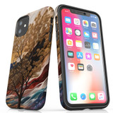 For iPhone 11 Tough Protective Case, Mysterious Golden Tree | iCoverLover Australia