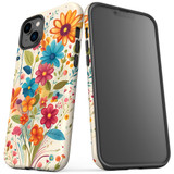 For iPhone 14 Plus Tough Protective Case, Floral Symphony | iCoverLover Australia