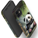 For iPhone 12 mini Tough Protective Case, Happy Panda | iCoverLover Australia