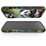 For iPhone 13 Pro Tough Protective Case, Happy Panda | iCoverLover Australia