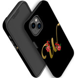For iPhone 14 Case Tough Protective Cover, Embellished Letter W | iCoverLover Australia