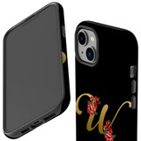 For iPhone 14 Case Tough Protective Cover, Embellished Letter W | iCoverLover Australia