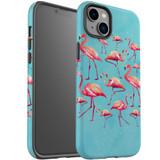 For iPhone 14 Case Tough Protective Cover, Flamingoes | iCoverLover Australia