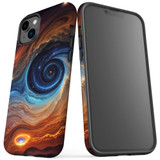 For iPhone 14 Plus Tough Protective Case, Eye Of The Galaxy | iCoverLover Australia