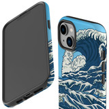 For iPhone 14 Plus Case Tough Protective Cover, Japanese Wave | iCoverLover Australia