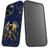 For iPhone 14 Pro Case Tough Protective Cover, Gemini Drawing | iCoverLover Australia