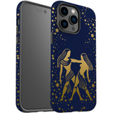 For iPhone 14 Pro Case Tough Protective Cover, Gemini Drawing | iCoverLover Australia