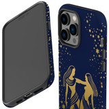 For iPhone 14 Pro Case Tough Protective Cover, Gemini Drawing | iCoverLover Australia