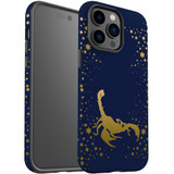 For iPhone 14 Pro Case Tough Protective Cover, Scorpio Drawing | iCoverLover Australia