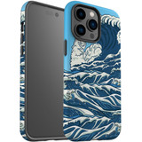 For iPhone 14 Pro Case Tough Protective Cover, Japanese Wave | iCoverLover Australia