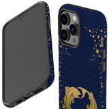 For iPhone 14 Pro Case Tough Protective Cover, Pisces Drawing | iCoverLover Australia
