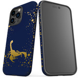 For iPhone 14 Pro Max Case Tough Protective Cover, Scorpio Drawing | iCoverLover Australia