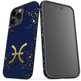 For iPhone 14 Pro Case Tough Protective Cover, Pisces Sign | iCoverLover Australia