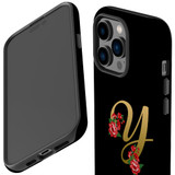 For iPhone 14 Pro Max Case Tough Protective Cover, Embellished Letter Y | iCoverLover Australia