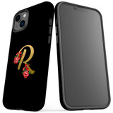 For iPhone 14 Case Tough Protective Cover, Embellished Letter R | iCoverLover Australia