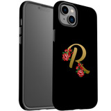 For iPhone 14 Case Tough Protective Cover, Embellished Letter R | iCoverLover Australia