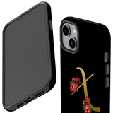 For iPhone 14 Plus Case Tough Protective Cover, Embellished Letter X | iCoverLover Australia