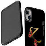 For iPhone 14 Plus Case Tough Protective Cover, Embellished Letter Z | iCoverLover Australia