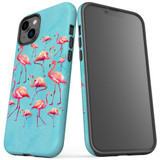 For iPhone 14 Plus Case Tough Protective Cover, Flamingoes | iCoverLover Australia