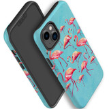 For iPhone 14 Plus Case Tough Protective Cover, Flamingoes | iCoverLover Australia
