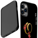 For iPhone 14 Pro Max Case Tough Protective Cover, Embellished Letter O | iCoverLover Australia