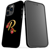 For iPhone 14 Pro Max Case Tough Protective Cover, Embellished Letter R | iCoverLover Australia