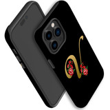 For iPhone 14 Pro Max Case Tough Protective Cover, Embellished Letter V | iCoverLover Australia