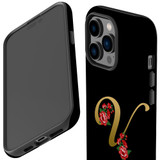 For iPhone 14 Pro Max Case Tough Protective Cover, Embellished Letter V | iCoverLover Australia