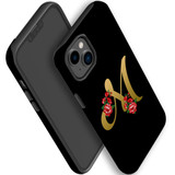 For iPhone 14 Plus Case Tough Protective Cover, Embellished Letter M | iCoverLover Australia
