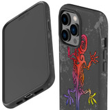 For iPhone 14 Pro Max Case Tough Protective Cover, Colorful Lizard | iCoverLover Australia