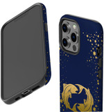For iPhone 13 Pro Max Case, Protective Back Cover, Pisces Drawing | iCoverLover Australia