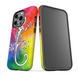 For iPhone 13 Pro Max Case, Protective Back Cover, Rainbow Lizard | iCoverLover Australia