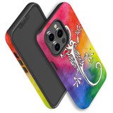For iPhone 13 Pro Max Case, Protective Back Cover, Rainbow Lizard | iCoverLover Australia