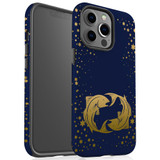 For iPhone 13 Pro Case, Protective Back Cover, Pisces Drawing | iCoverLover Australia