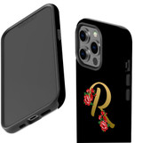 For iPhone 13 Pro Case, Protective Back Cover, Embellished Letter R | iCoverLover Australia