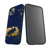 For iPhone 13 Case, Protective Back Cover, Pisces Drawing | iCoverLover Australia