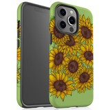 For iPhone 13 Pro Max Case, Protective Back Cover, Sunflowers | iCoverLover Australia
