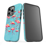 For iPhone 13 Pro Case, Protective Back Cover, Flamingoes | iCoverLover Australia