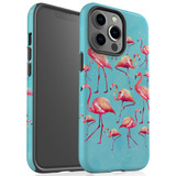For iPhone 13 Pro Case, Protective Back Cover, Flamingoes | iCoverLover Australia
