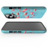 For iPhone 13 Pro Case, Protective Back Cover, Flamingoes | iCoverLover Australia