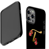 For iPhone 13 Pro Case, Protective Back Cover, Embellished Letter T | iCoverLover Australia