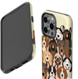 For iPhone 13 Pro Max Case, Protective Back Cover, Seamless Dogs | iCoverLover Australia