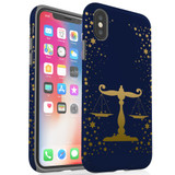For iPhone XS/X Case, Protective Back Cover, Libra Drawing | iCoverLover Australia