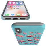 For iPhone XS/X Case, Protective Back Cover, Flamingoes | iCoverLover Australia