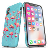 For iPhone XS/X Case, Protective Back Cover, Flamingoes | iCoverLover Australia