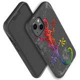 For iPhone 13 Case, Protective Back Cover, Colorful Lizard | iCoverLover Australia