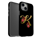 For iPhone 13 mini Case, Protective Back Cover, Embellished Letter K | iCoverLover Australia
